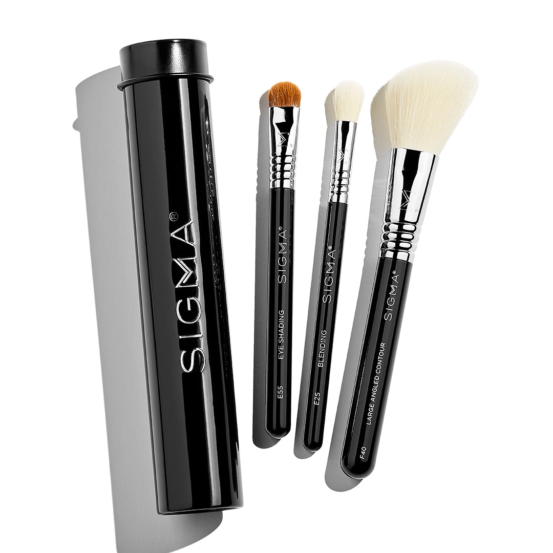 Essential Trio Brush Set | Travel-Sized Makeup Brushes Set
