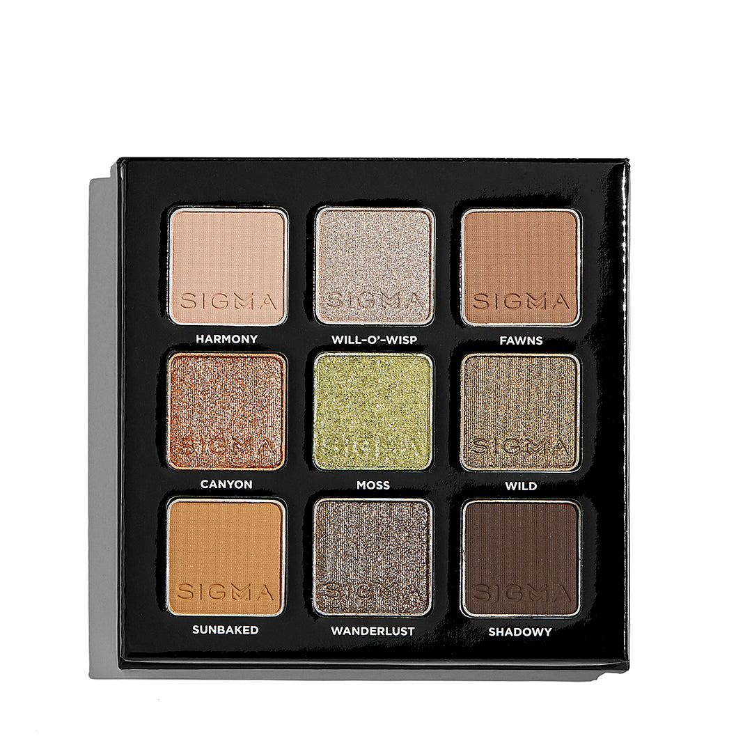 Sigma Beauty Earthy 9-shade Eyeshadow Palette