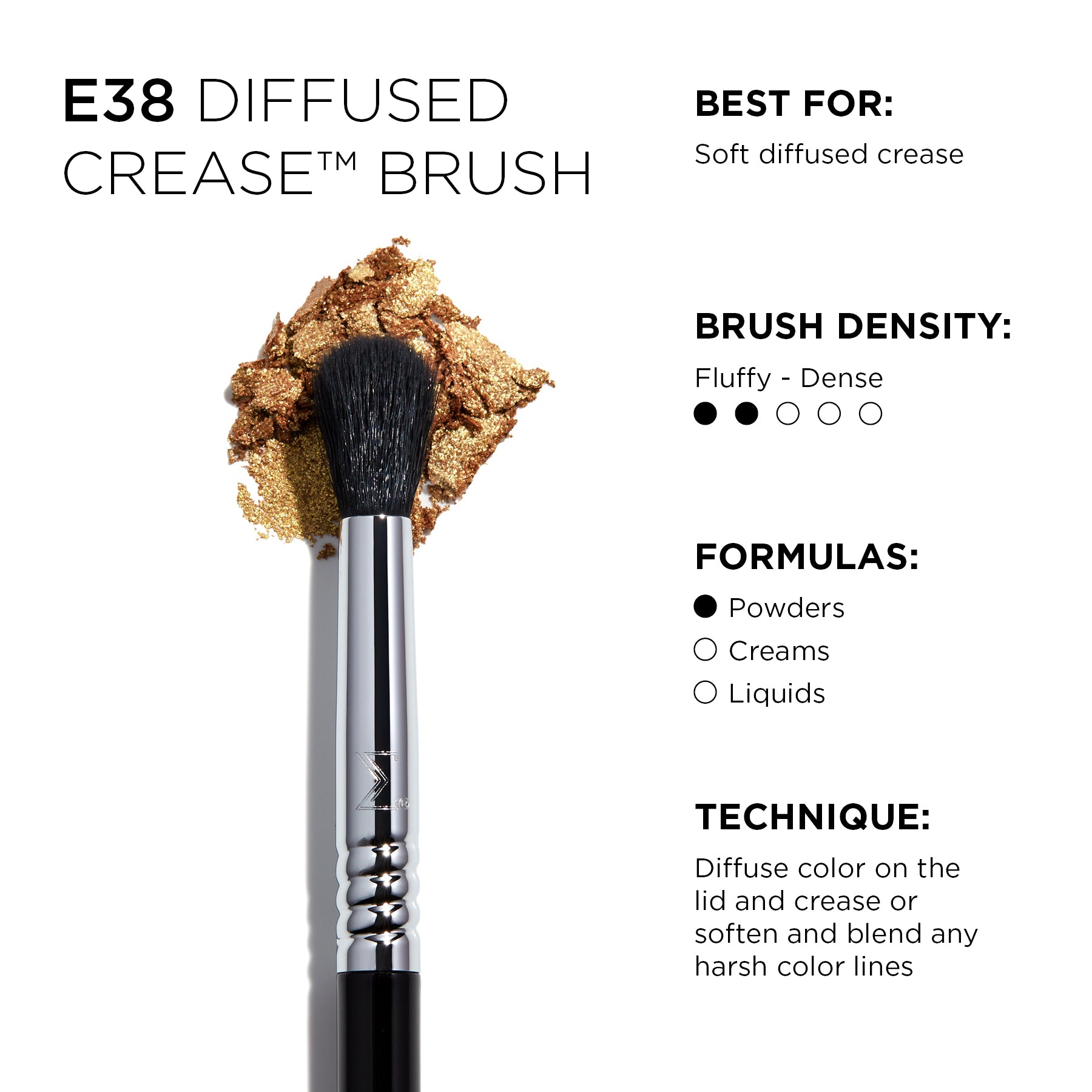 E38 Diffused Crease™ Brush