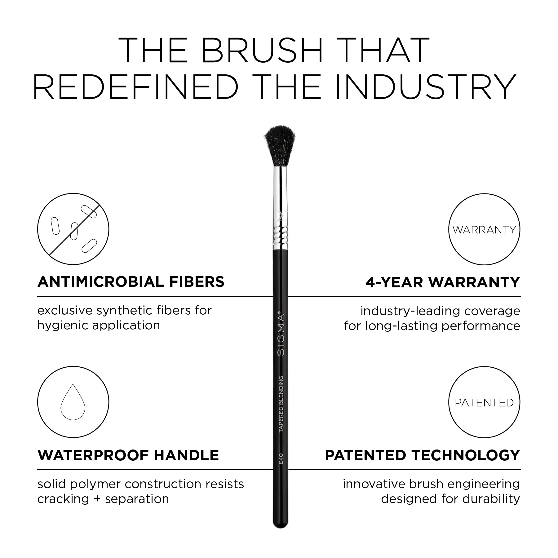 E40 Tapered Blending Brush