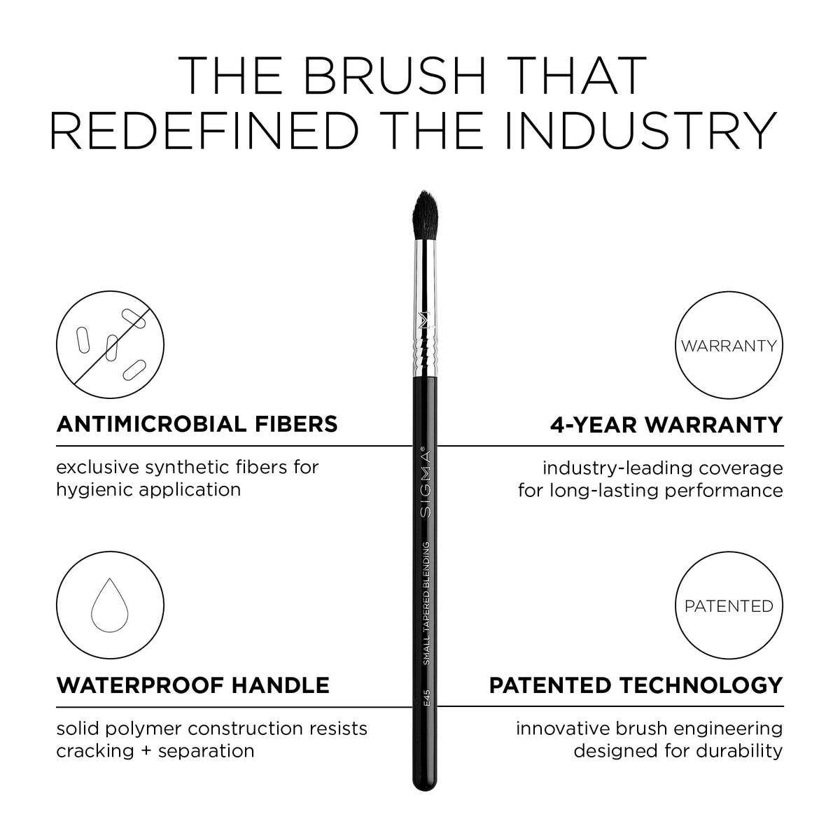 E45 Small Tapered Blending Brush