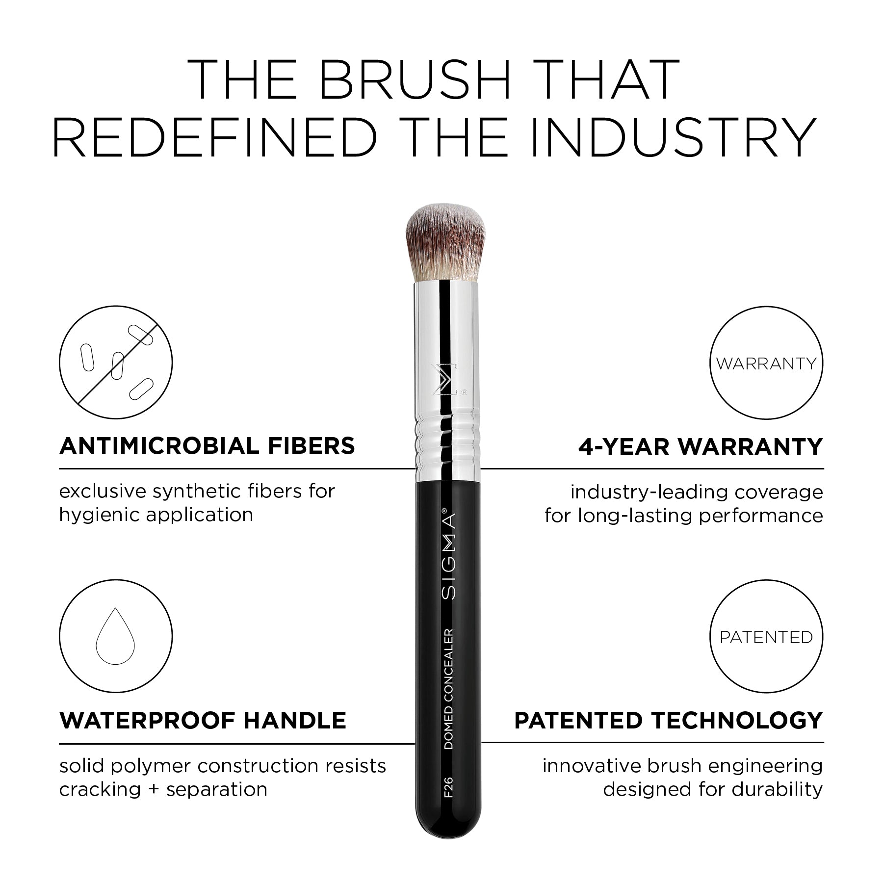 F26 Domed Concealer Brush
