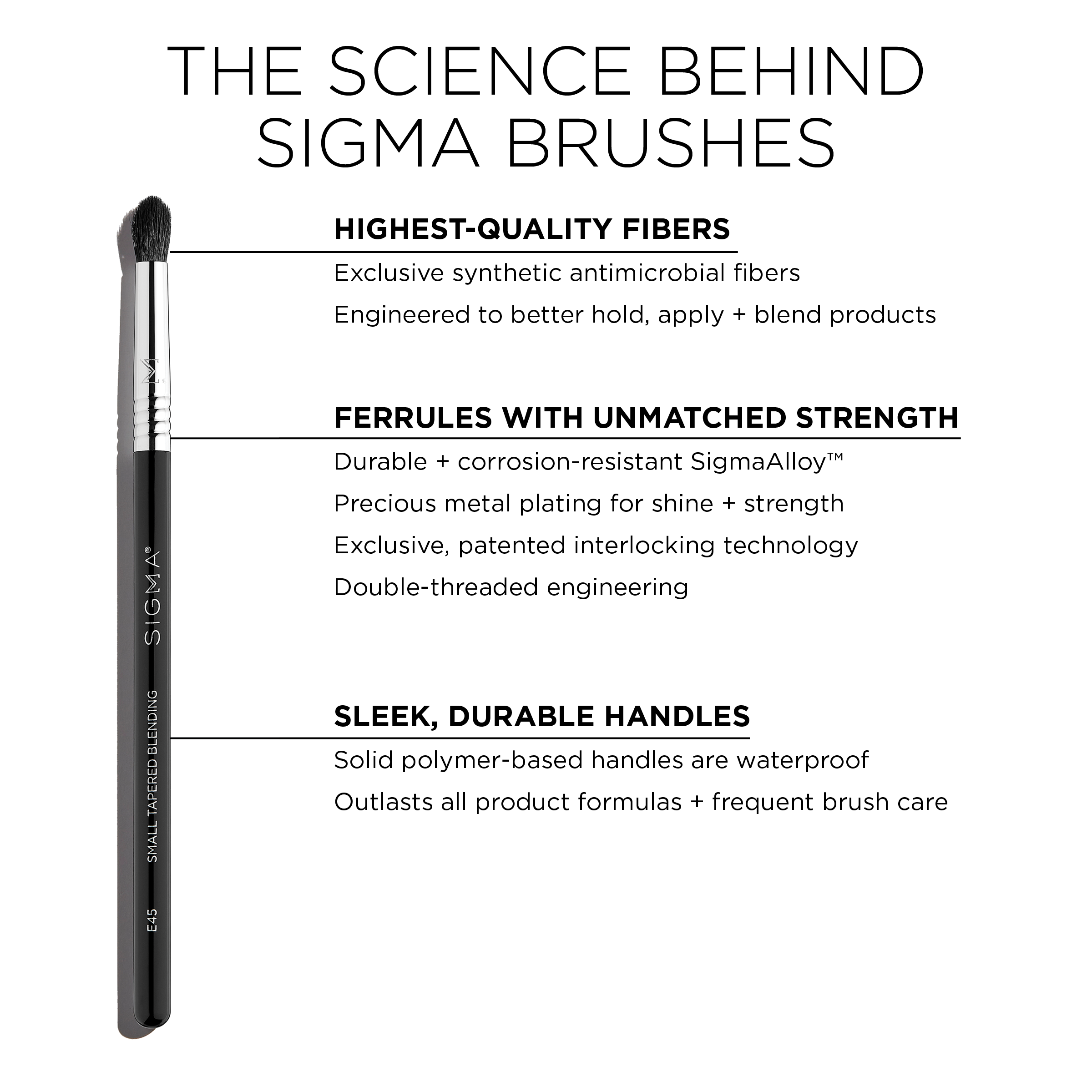 E45 Small Tapered Blending Brush