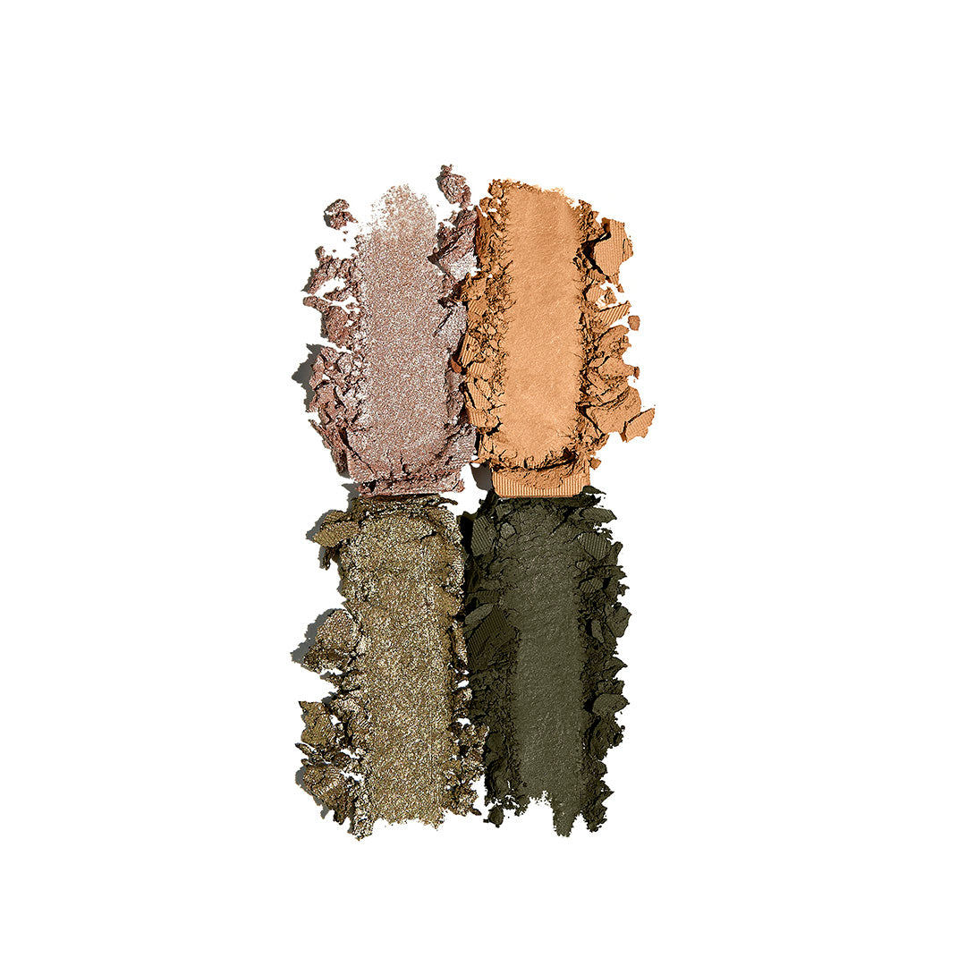 CARAMEL APPLE EYESHADOW QUAD SWATCHES