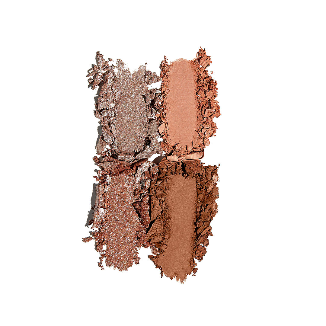 PEACH PIE EYESHADOW QUAD SWATCHES
