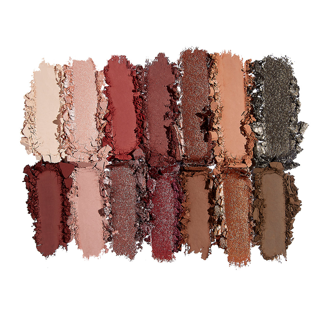 WARM NEUTRALS EYESHADOW PALETTE SWATCHES