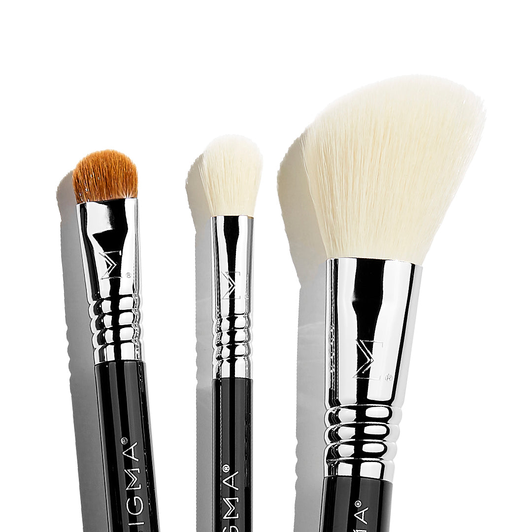 Essential Trio Brush Set | Travel-Sized Makeup Brushes Set
