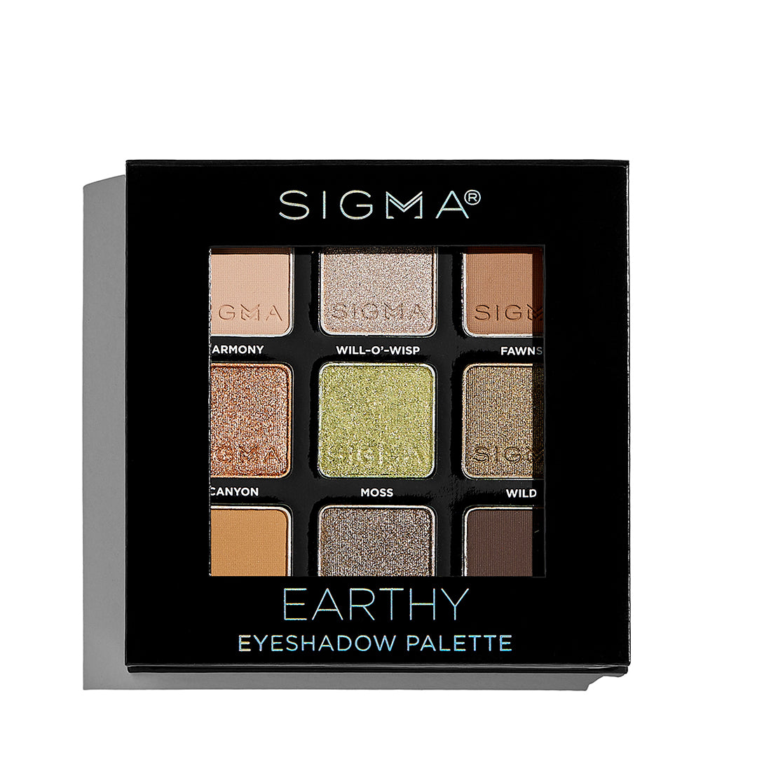 Sigma Beauty Earthy 9-shade Eyeshadow Palette 