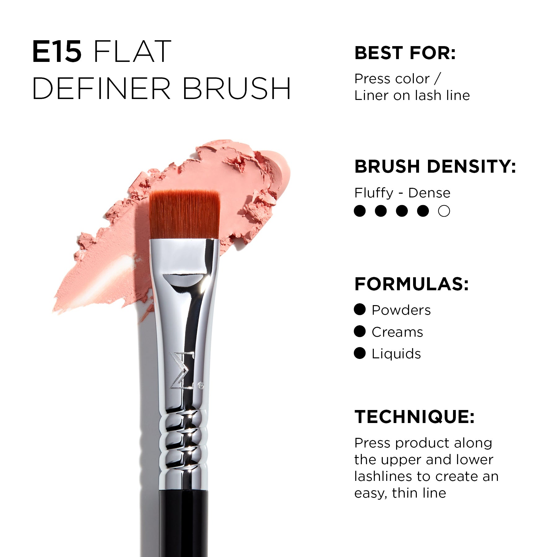 E15 Flat Definer Brush