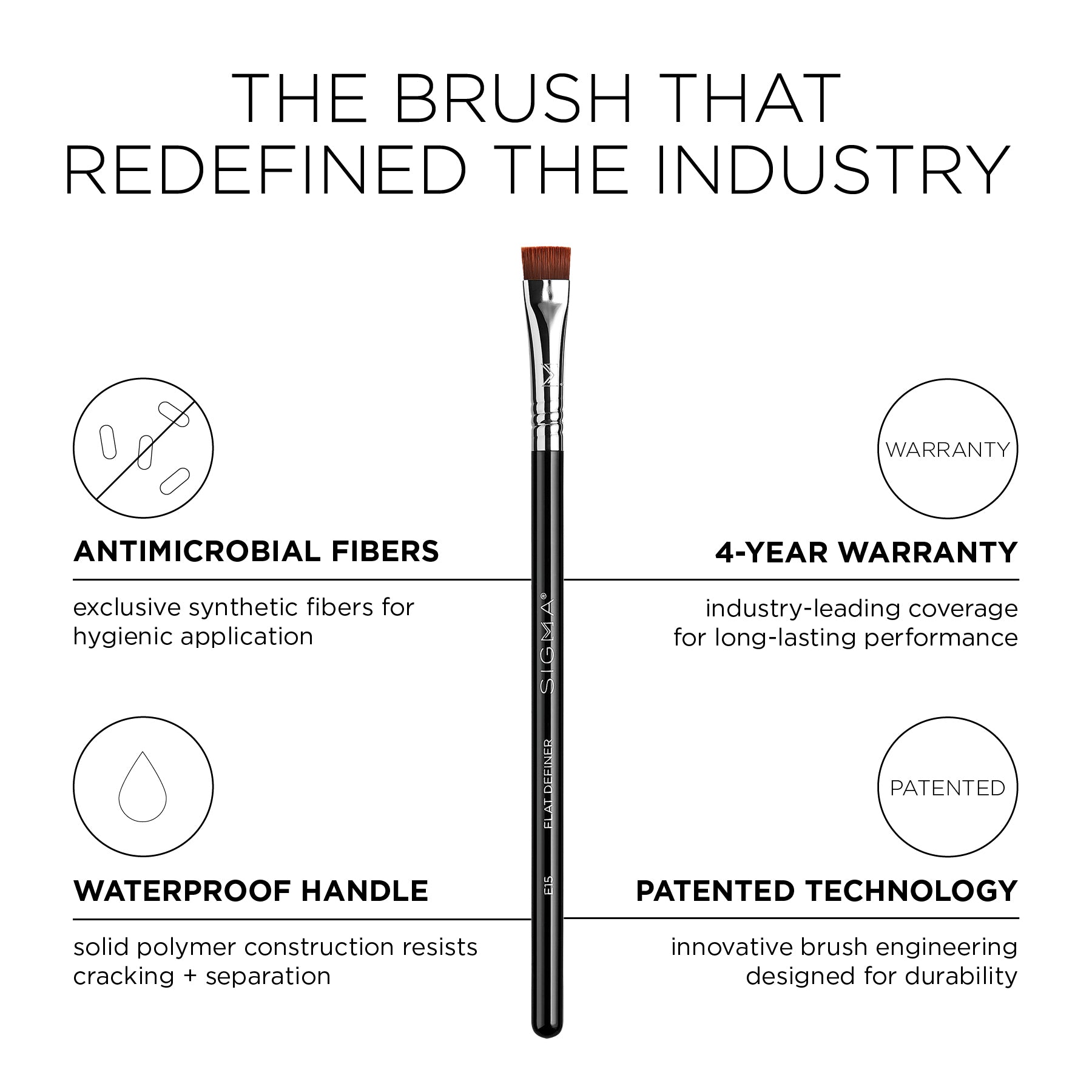 E15 Flat Definer Brush