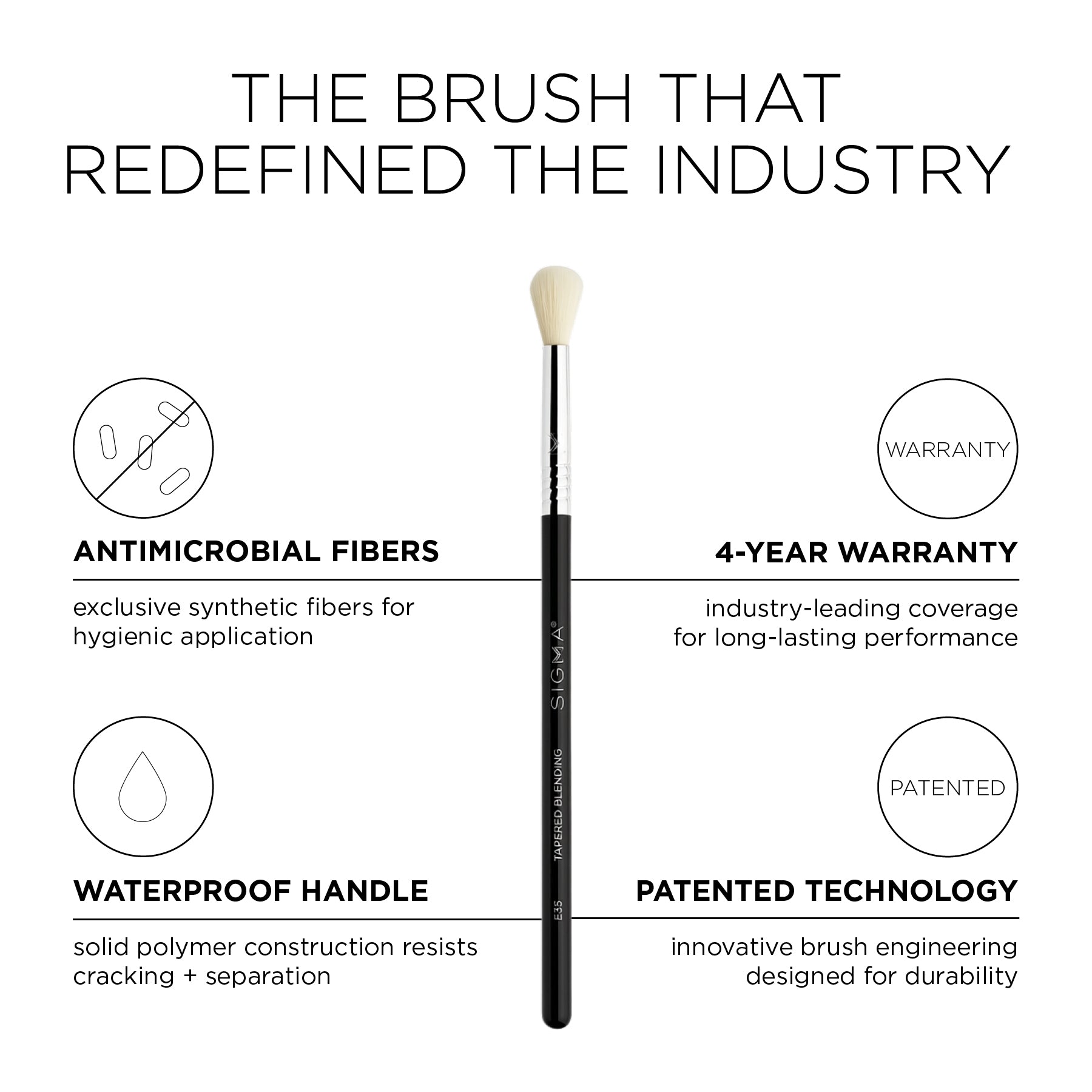 E35 Tapered Blending Brush