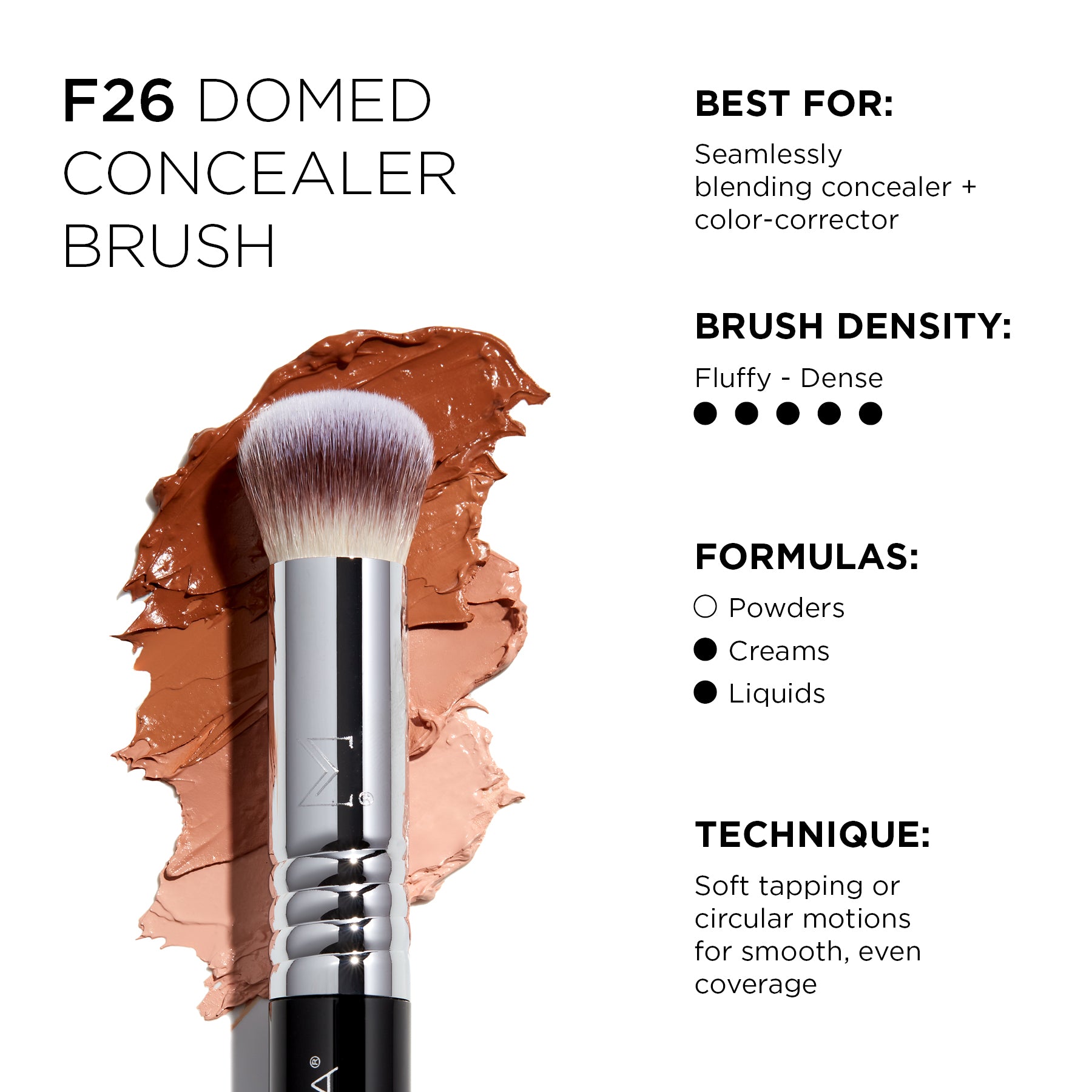 F26 Domed Concealer Brush