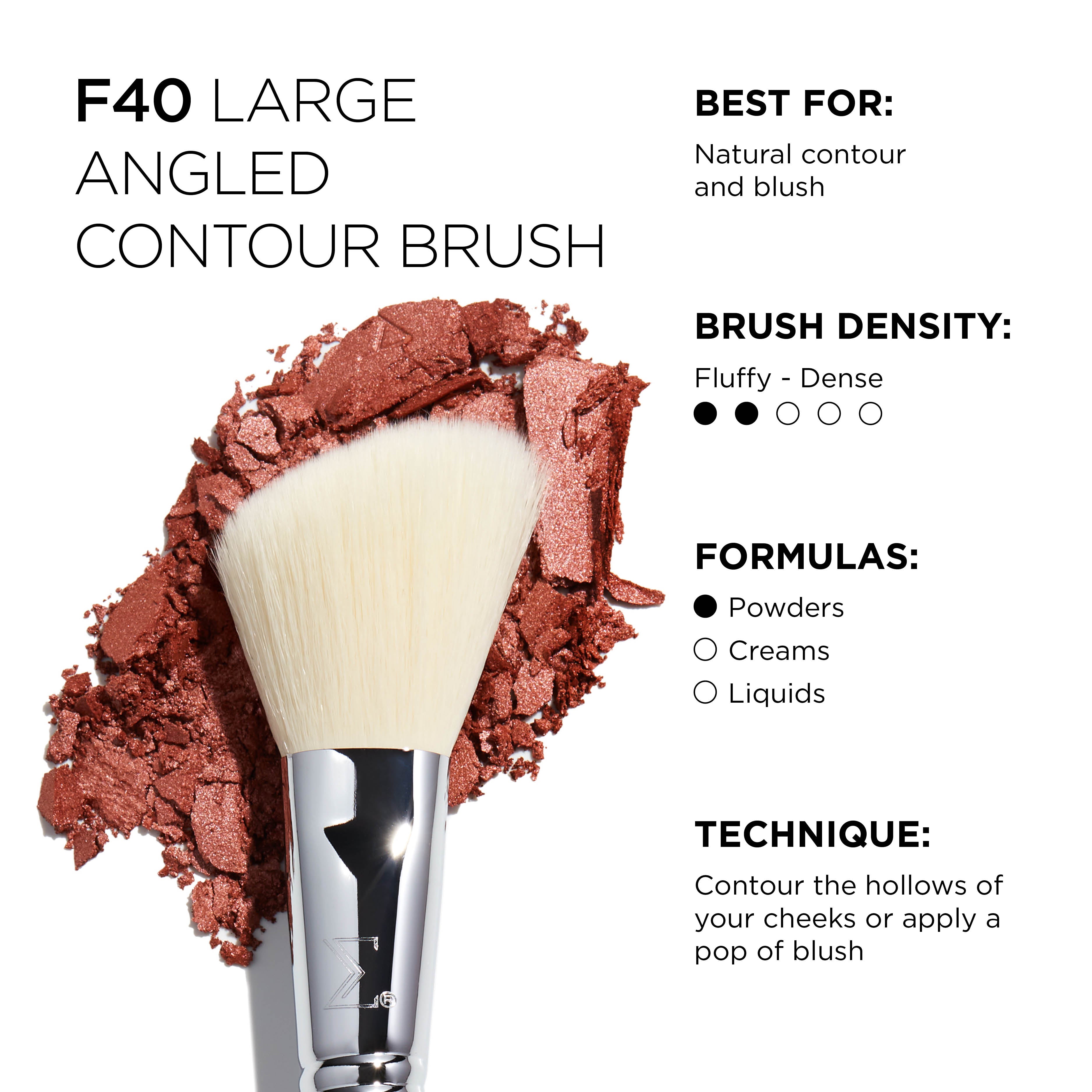 F40 Large Angled Contour Brush
