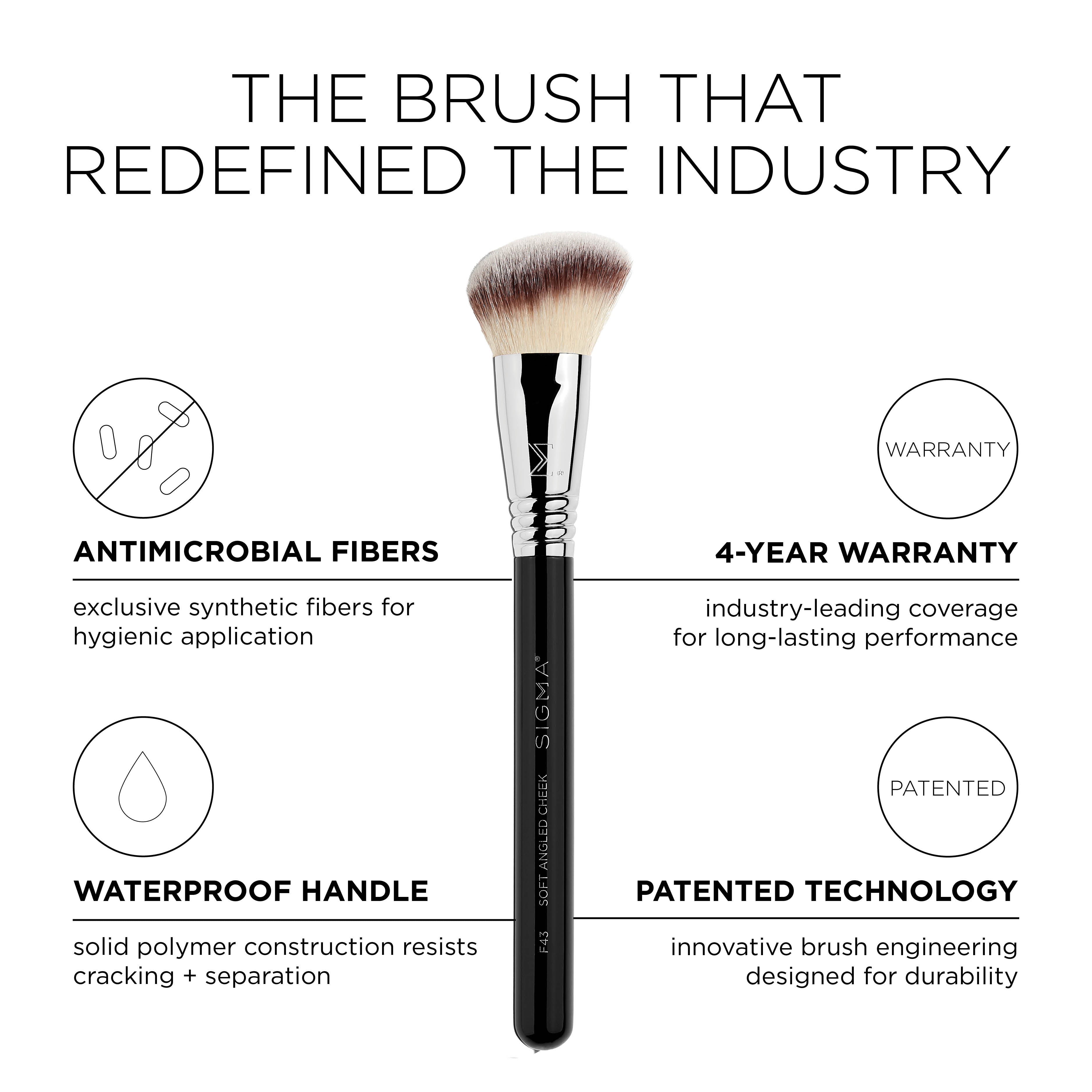 F43 Soft Angled Cheek Brush