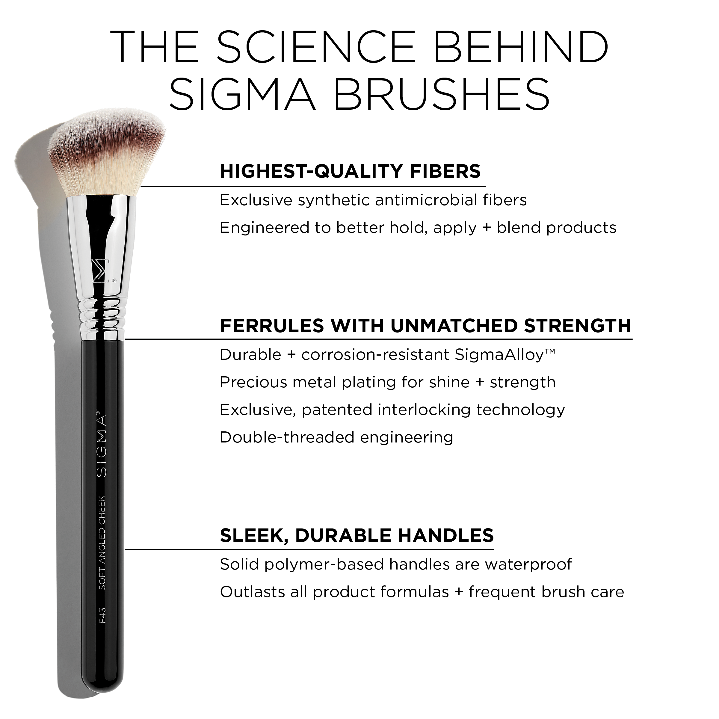 F43 Soft Angled Cheek Brush