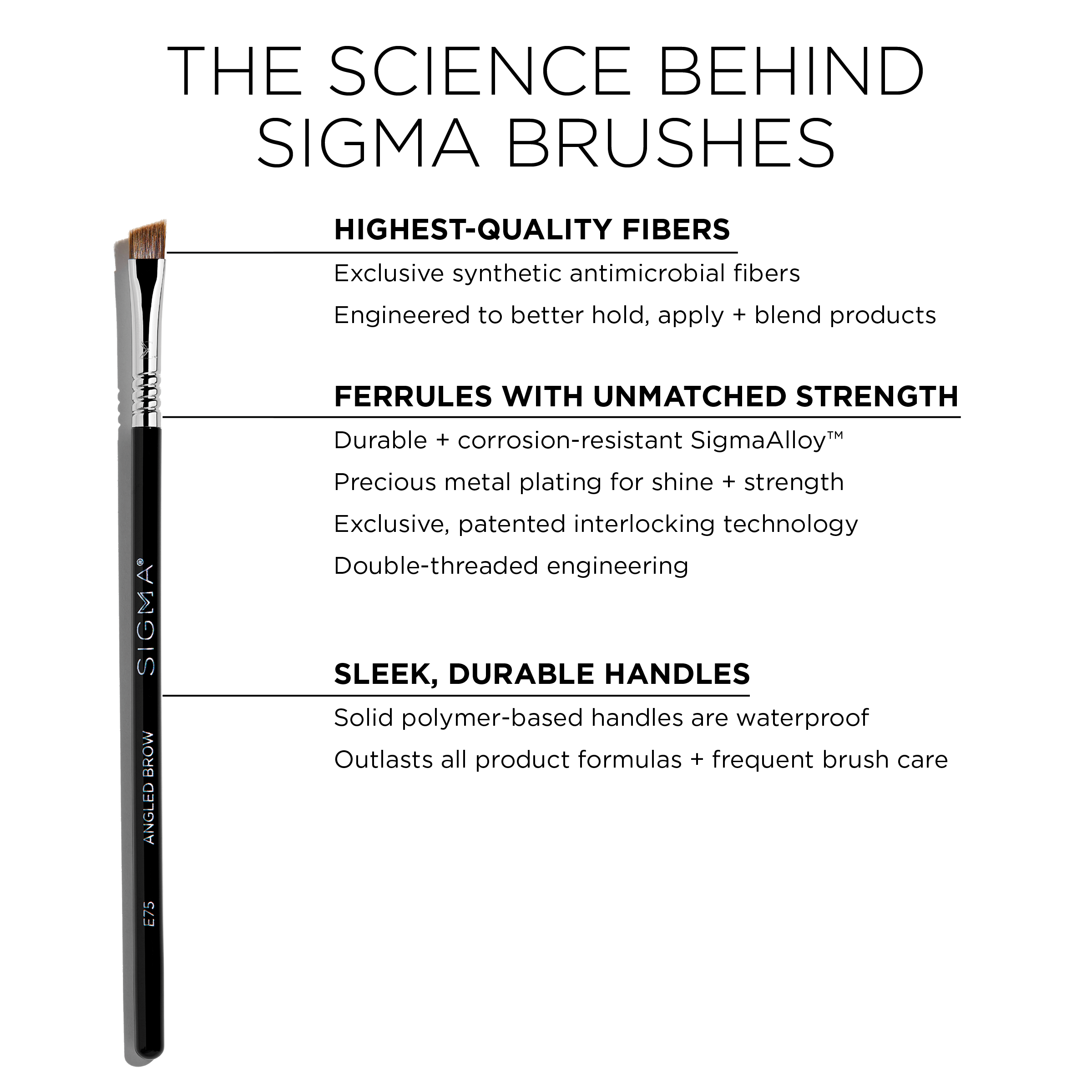 E75 Angled Brow Brush
