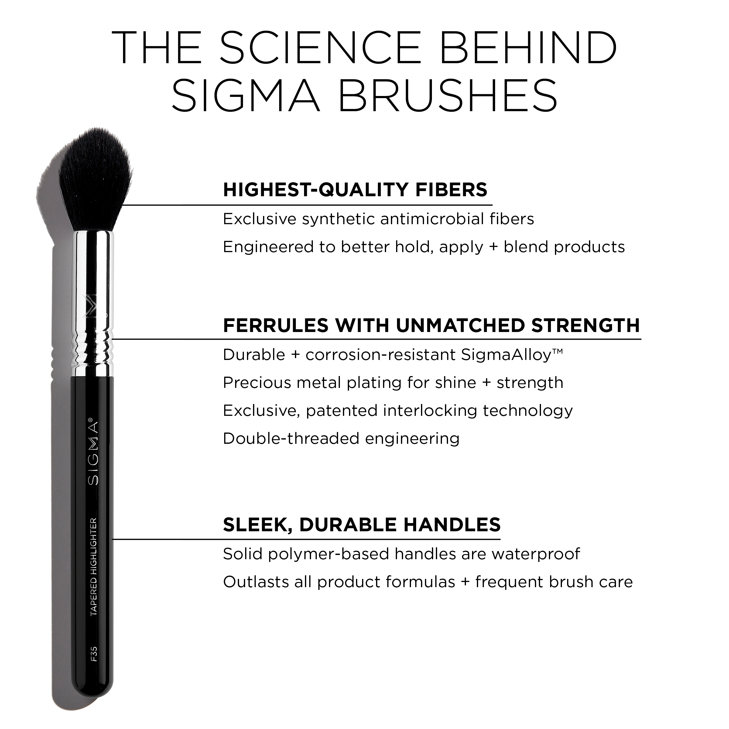 F35 Tapered Highlighter Brush