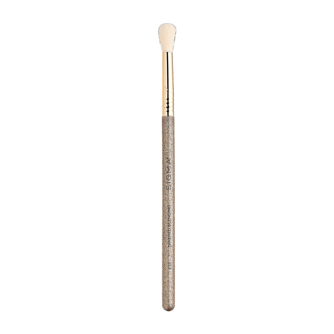 E35 Tapered Blending Brush - Gold Glitter