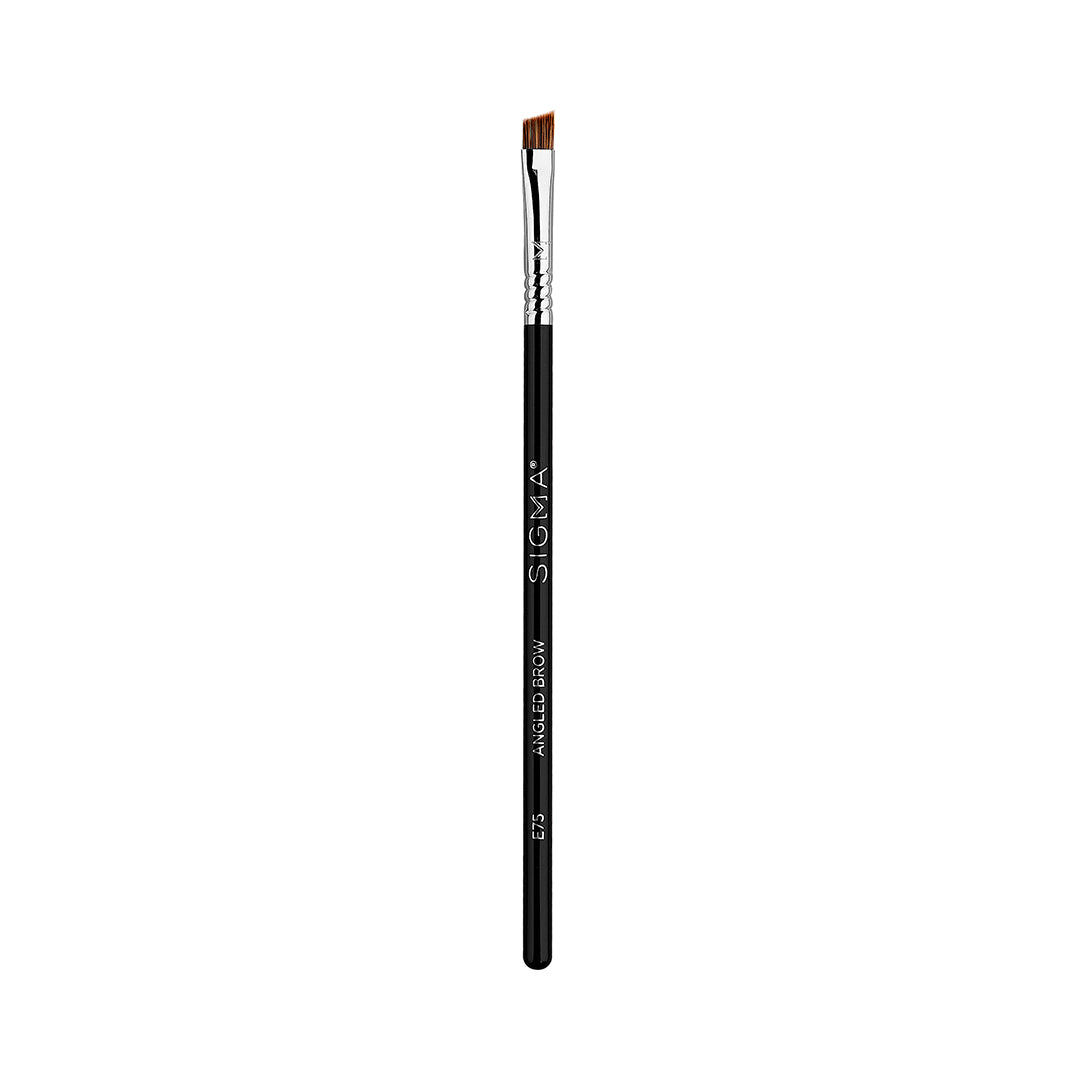 E75 Angled Brow Brush for precise brow product application 