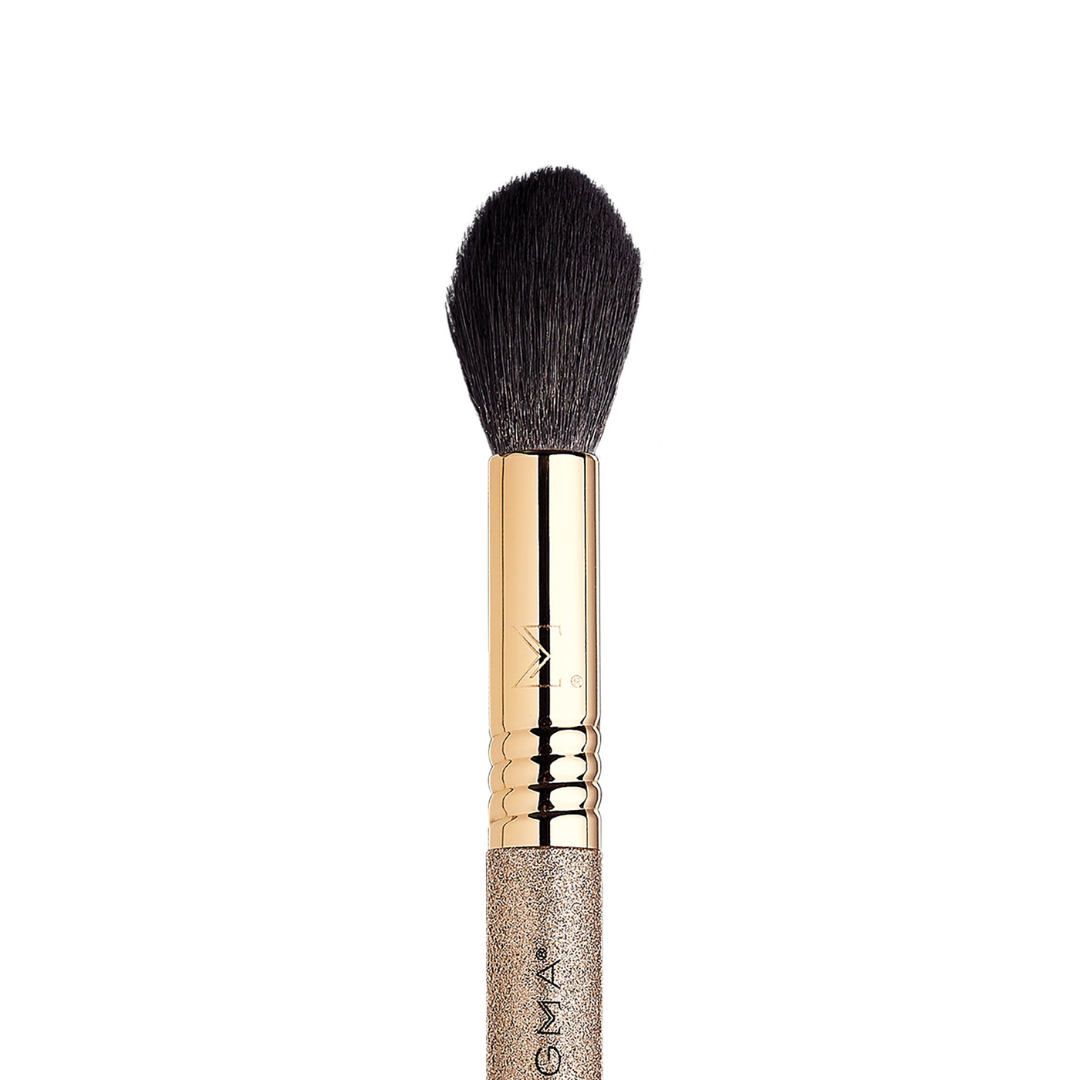 F35 Tapered Highlighter Brush - Gold Glitter