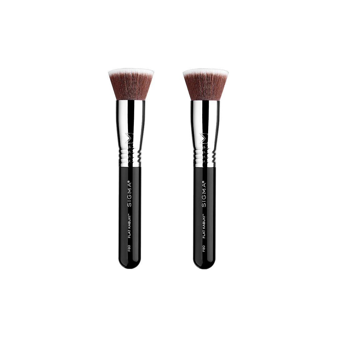 F80 Flat Kabuki™ Brush Duo