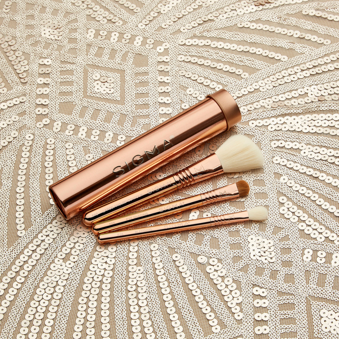 Travel F40 Large Angled Contour Brush - Rose Gold