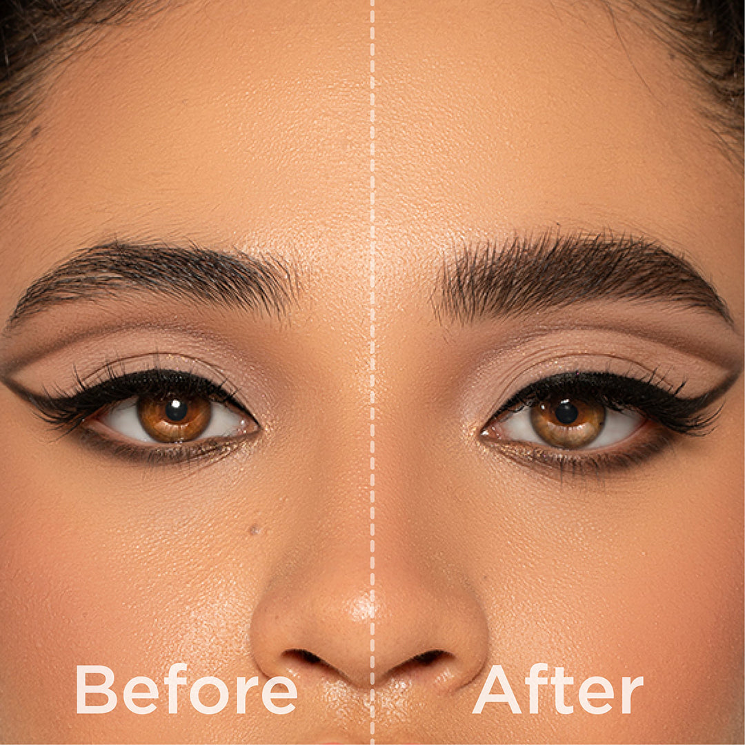 COLOR + SHAPE BROW POWDER DUO - MEDIUM BEFORE AFTER