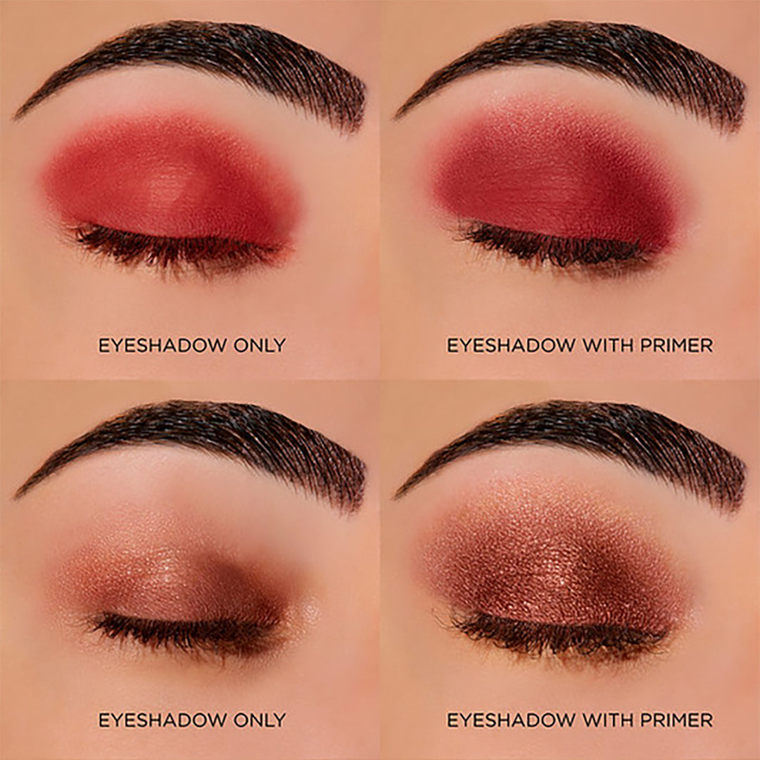 WITH AND WITHOUT EYESHADOW BASE PRIMER