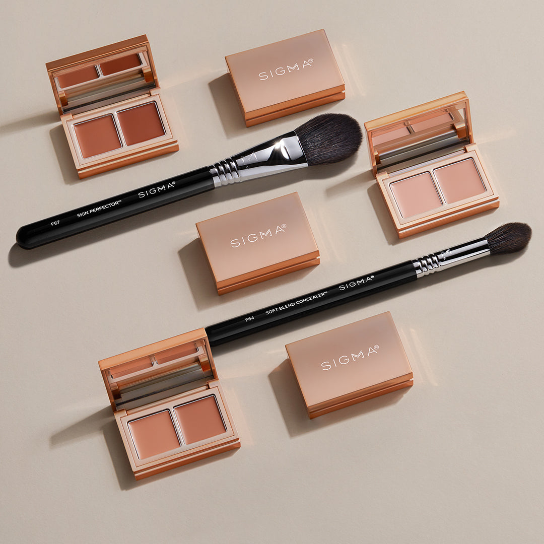 F64 SOFT BLEND CONCEALER™ BRUSH WITH SPECTRUM COLOR-CORRECTING DUOS