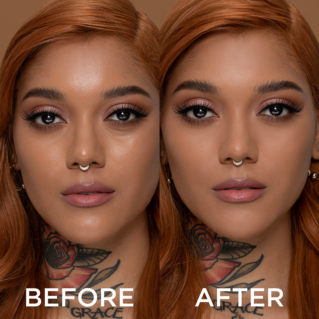 Soft Focus Setting Powder - Honey Before After
